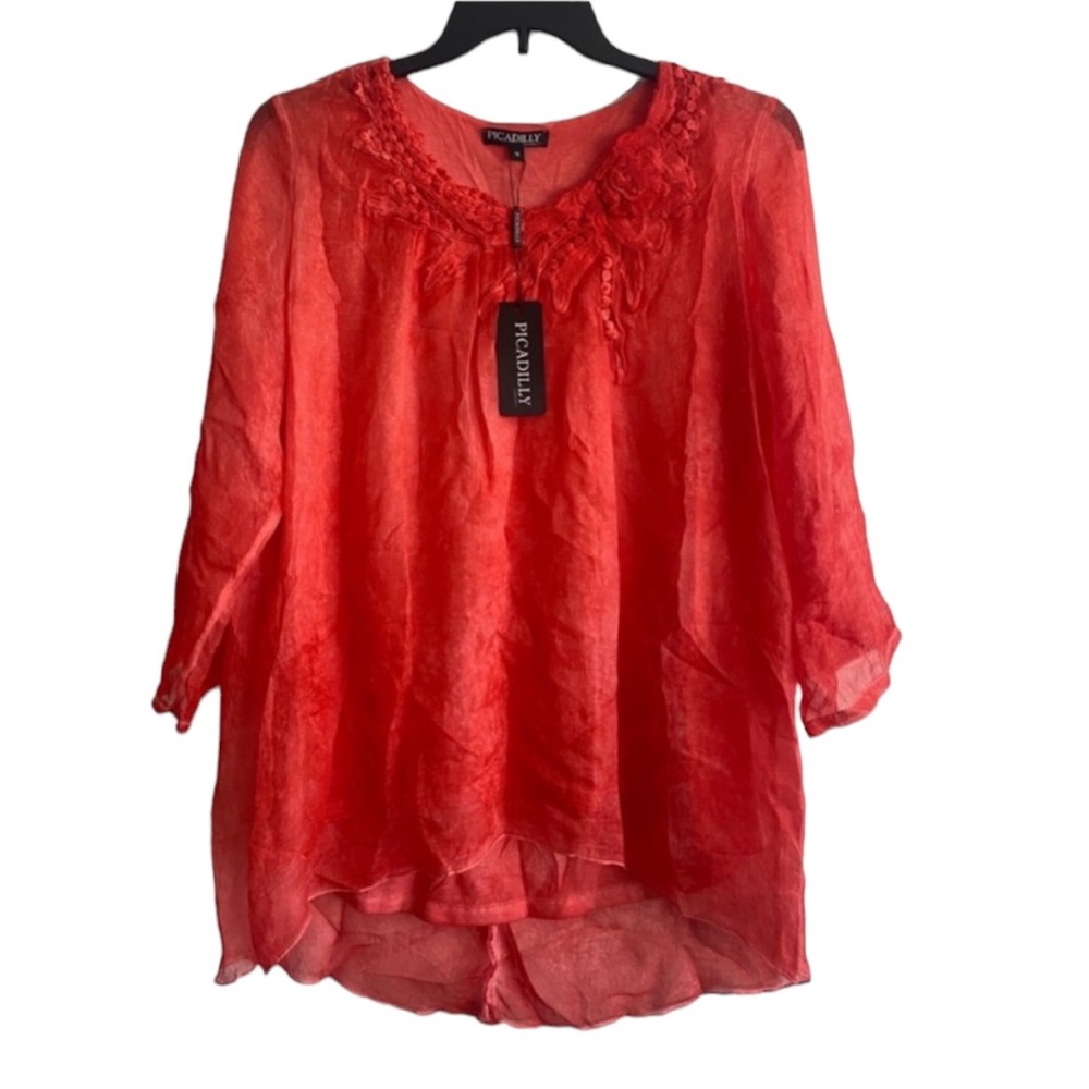 PICADILLY CANADA CORAL‎ BLOUSE